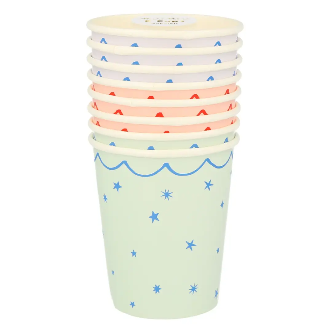 Star Pattern Cups