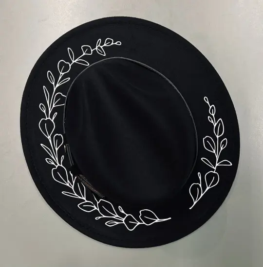 Eucalyptus Vegan Felt Wide Brim Gothic Hat