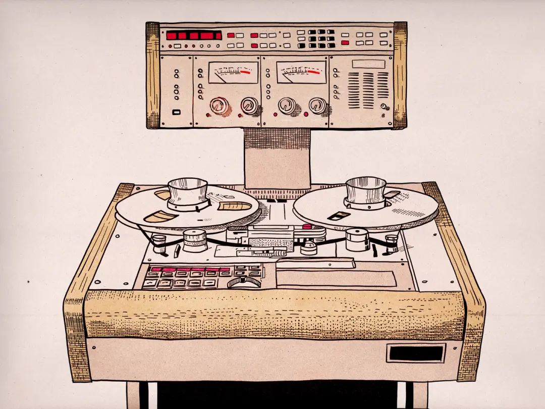 STUDER 812 TAPE MACHINE PRINT