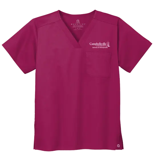Campbellsville University Chiro EMB WW3160 Wonder Wink Men’s V-Neck Scrub Top