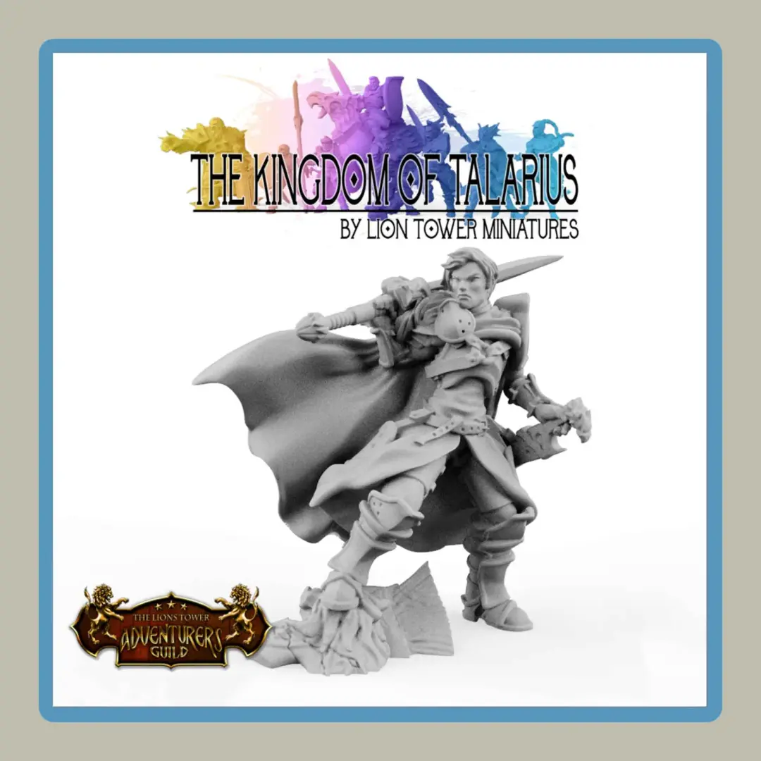 Render of Captain Amara of the Kingdom of Talarius
