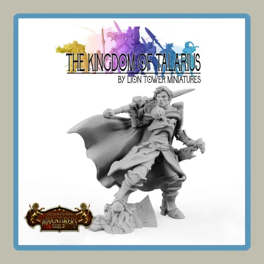 Render of Captain Amara of the Kingdom of Talarius