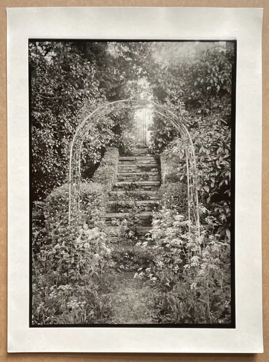 Garden archway, Langcliffe Hall.