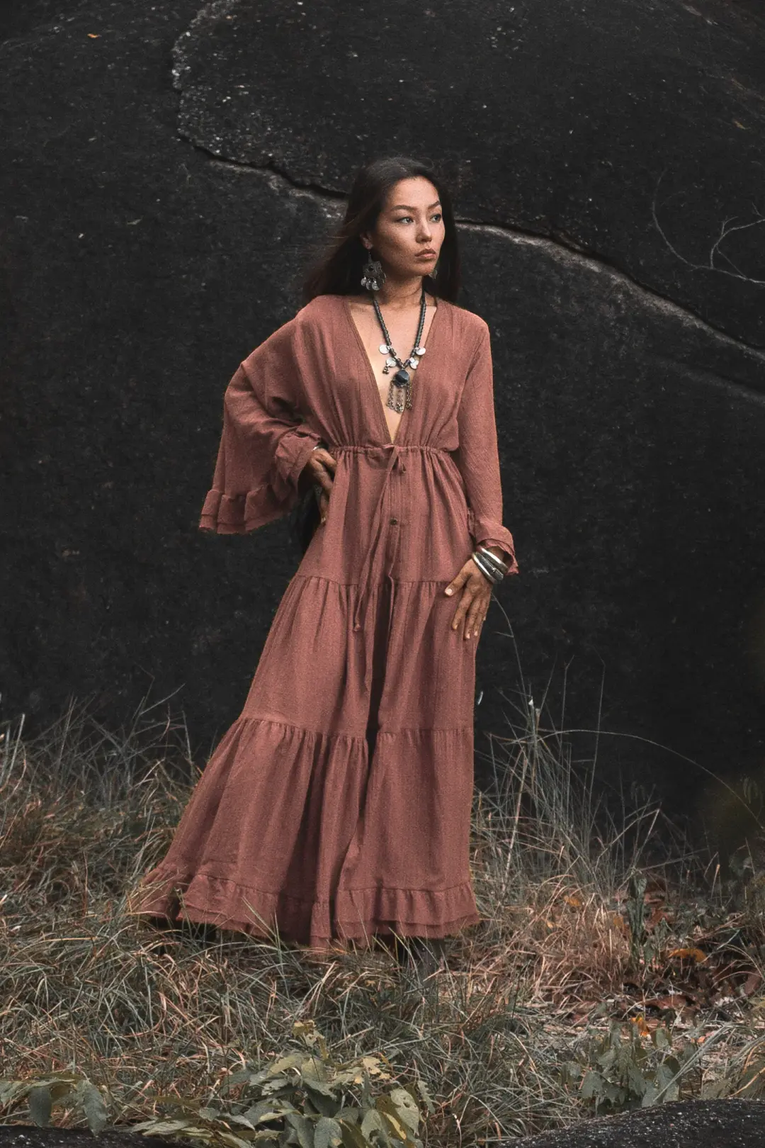 Maxi Dress Ayu Sandstone