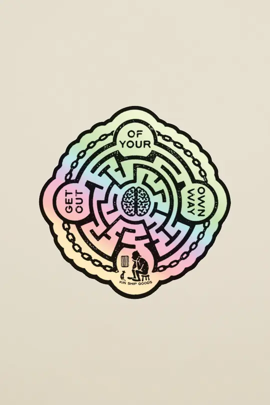 Own Way Holographic Sticker