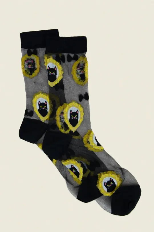 Sheer Cat Socks