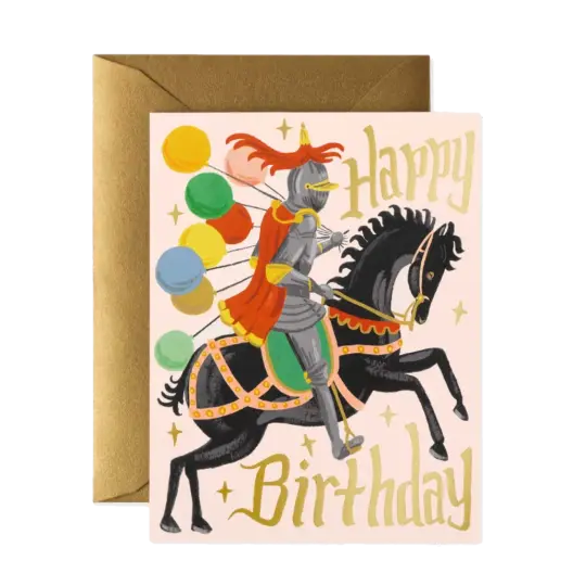 Knight Birthday Card