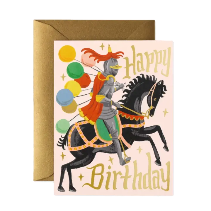 Knight Birthday Card