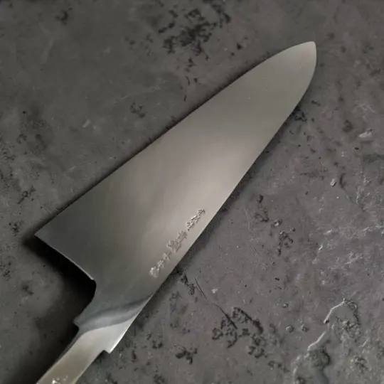 NAKAGAWA X TOKUSHU TALL Blue #2  Mizu Honyaki 255mm Gyuto No Handle