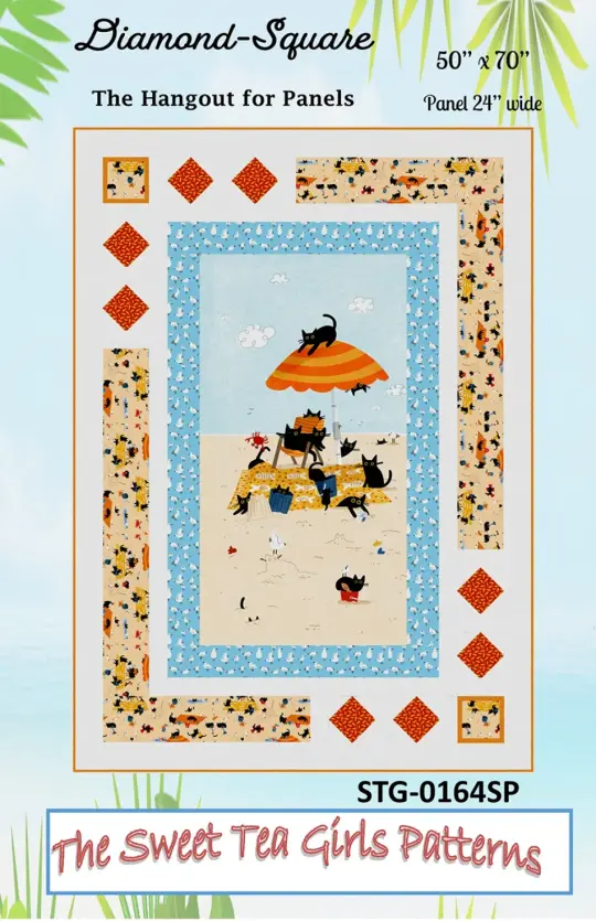 Diamond Square Quilt - The Hang Out for Panels Pattern