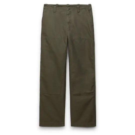 Cotton Canvas Relaxed Double Knee Pant