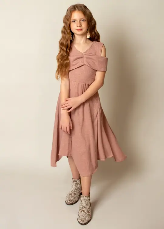 Medora Dress in Nude Pink