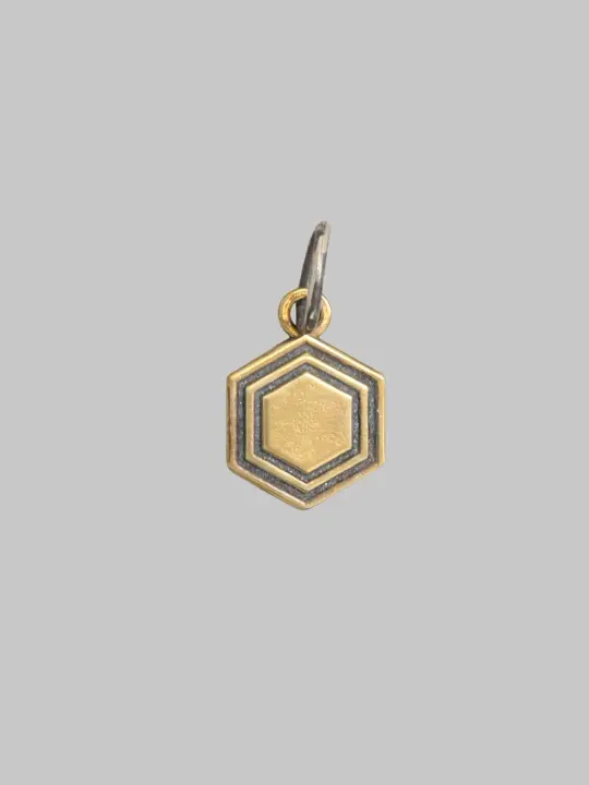 Kobashi "Kikkou" Hexagon Charm Medium Brass