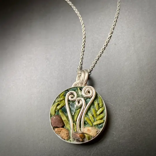 Sweet Fiddleheads Pendant