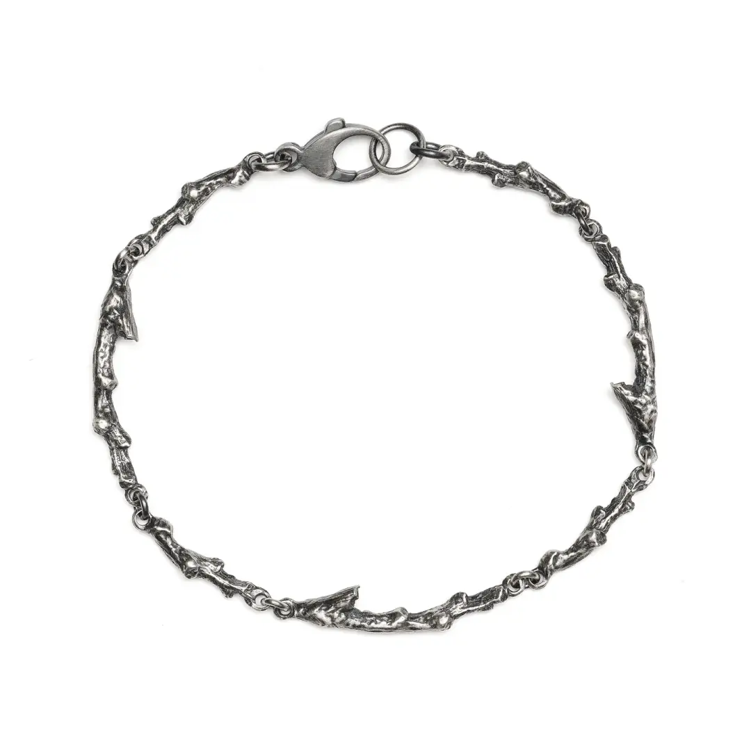 The Boundary Wood. Sterling Silver Bracelet.