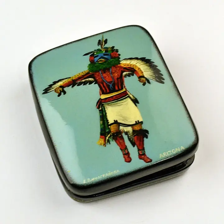 Hopi Eagle Kachina Painted Box