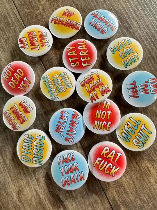 Mildly offensive pins