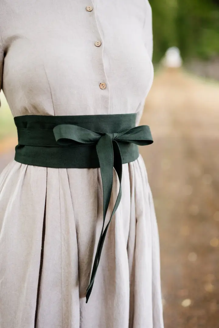 Ribbon – Adjustable Linen Waist Wrap