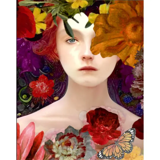 "Gemini's Eyes" 2 Sided Digital Print