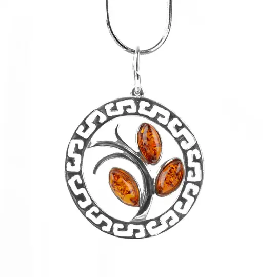 Amber Tree of Life Pendant