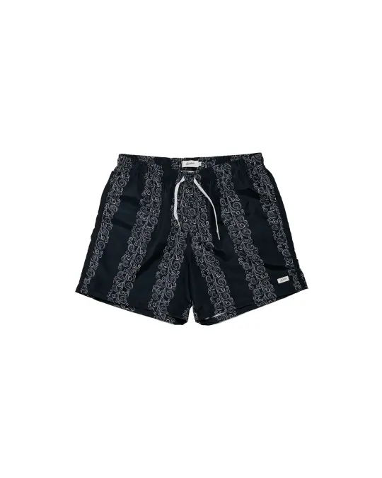 Bather Black Fiesta Swim Trunk