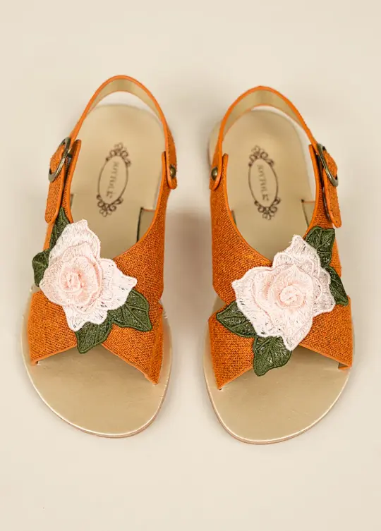 Aria Sandal in Terracotta