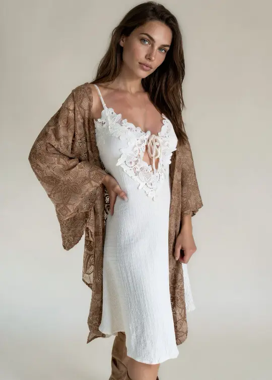 Solene Dress in Cream