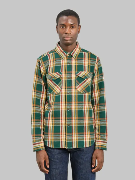 UES Heavy Flannel Shirt Green