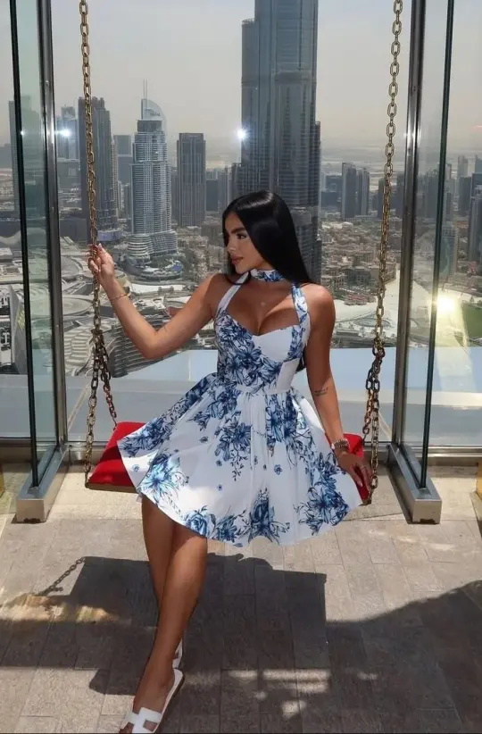 White bottom suspenders low cut sexy waist slim short skirt homecoming dress R3571