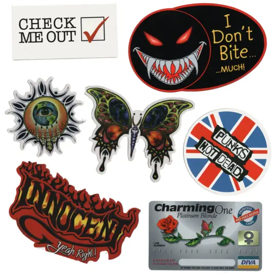 00's diecut stickers