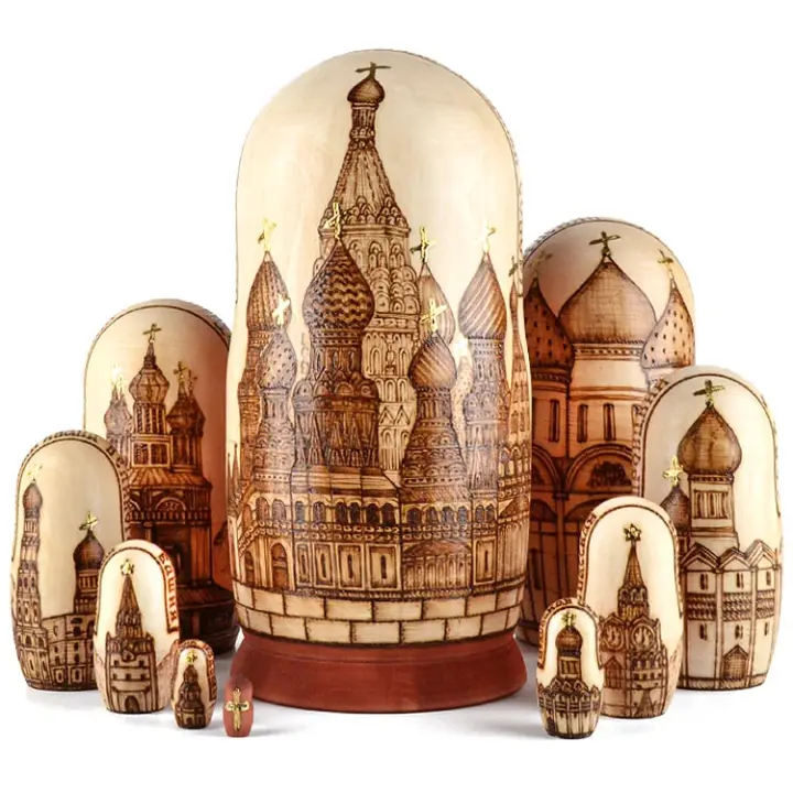 Churches of Old Russia Nested Doll