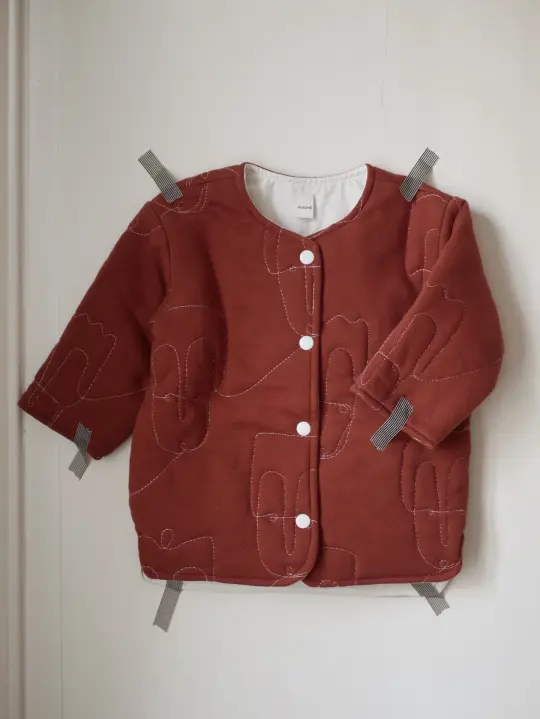 Veste matelassée - rouille / Quilted jacket - rust