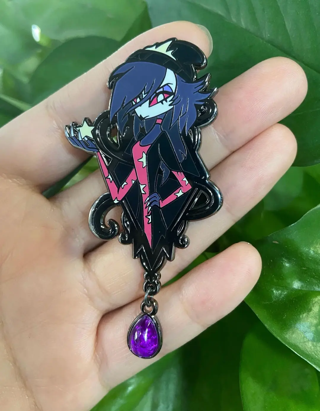 Octavia Portrait Enamel Pin | Helluva Boss Fanart