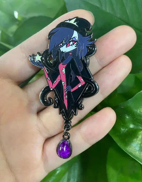 Octavia Portrait Enamel Pin | Helluva Boss Fanart