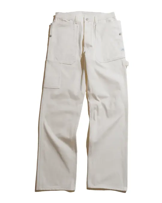 Sassafras Fall Leaf Gardener Pants Selvedge Duck Off White