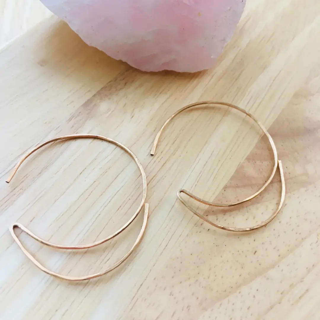 Large Crescent Moon Hoops -Game-changers