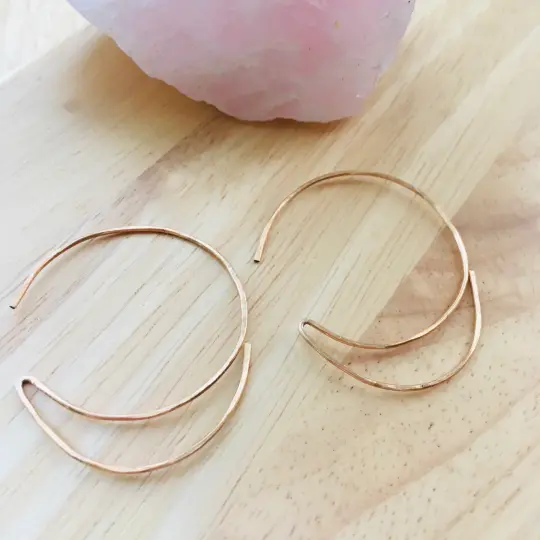 Large Crescent Moon Hoops -Game-changers
