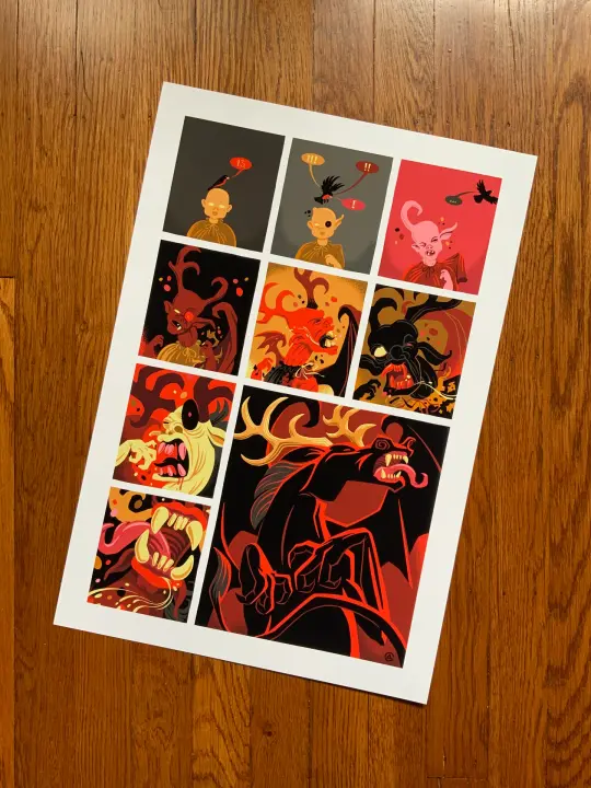Jersey Devil Graphic Novel Page Print