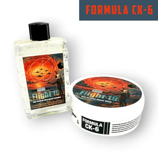 Flight 19 Artisan Shave Soap & Aftershave Bundle | Ultra Premium CK-6 Formula | A Phoenix High Strangeness Original!