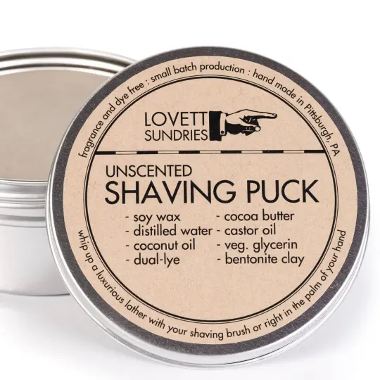 Lovett Sundries - Shaving Puck: Regular / Unscented