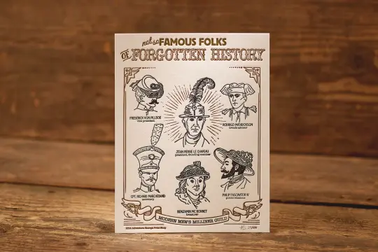 Modern Men - Limited Edition Letterpress Print (8.5 x 11")