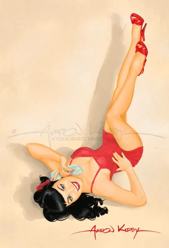 Bettie Paige pin up print