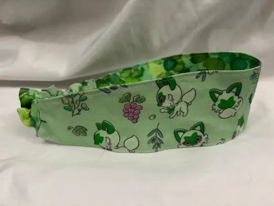 Grass Cat Reversible Headband