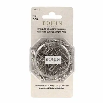 Curved Safety Pins 65 Count