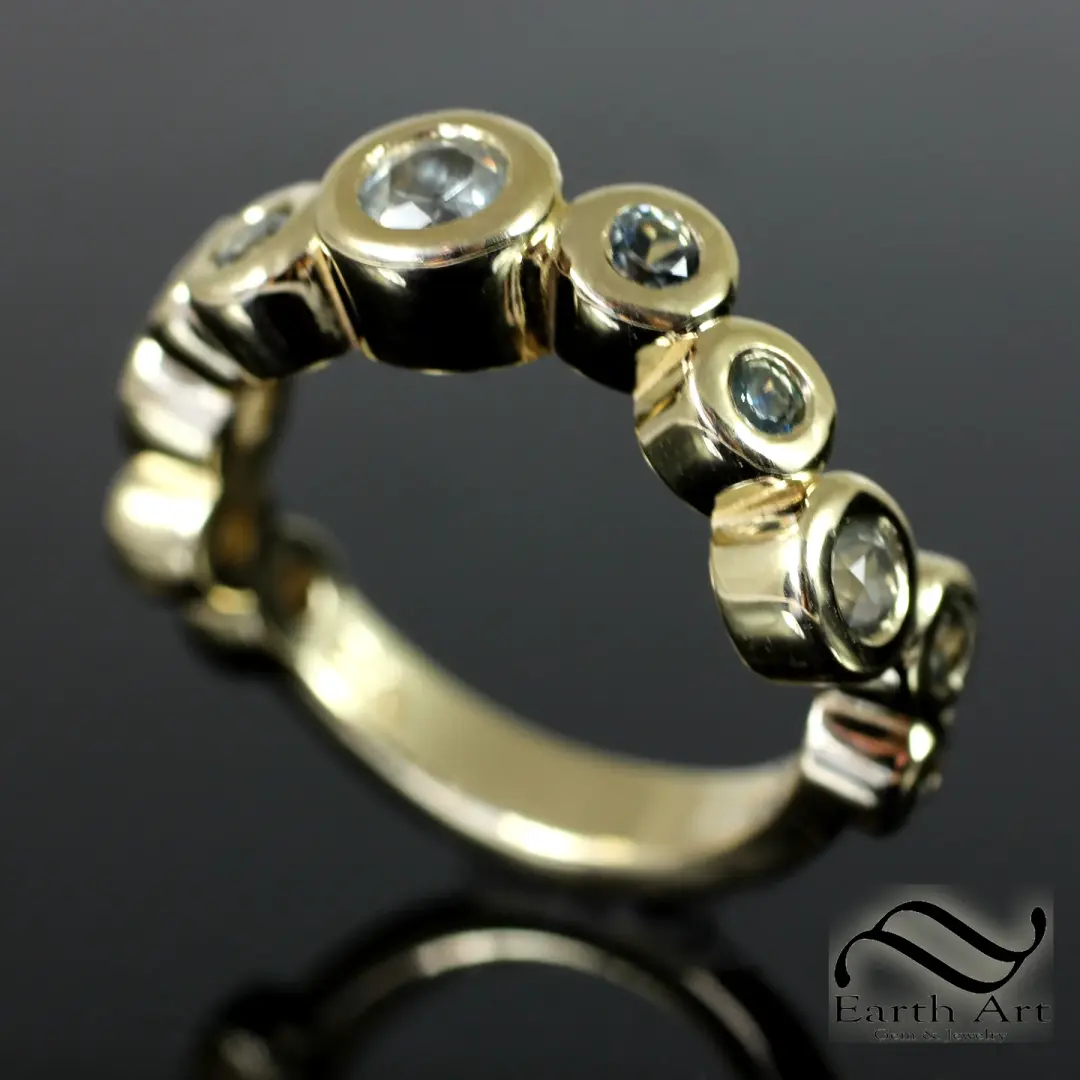 11 Stone Montana Sapphire Band