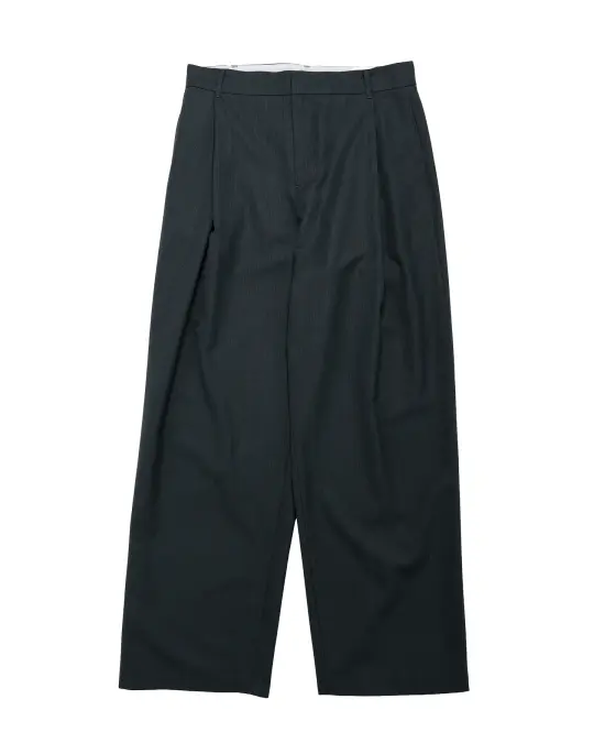 Amomento Wool Stripe Martine Pants Black