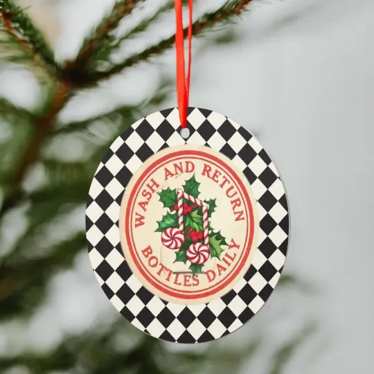 944. Aluminum Round Hanging Ornament