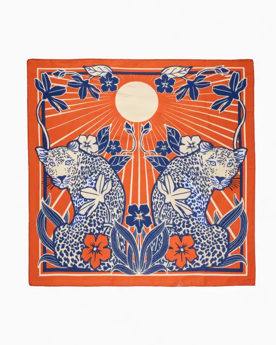 Felix Green Organic Cotton "Ochre Oasis" Bandana - Orange