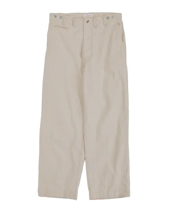 NICENESS L.Bliss Natural Herringbone Utility Pants