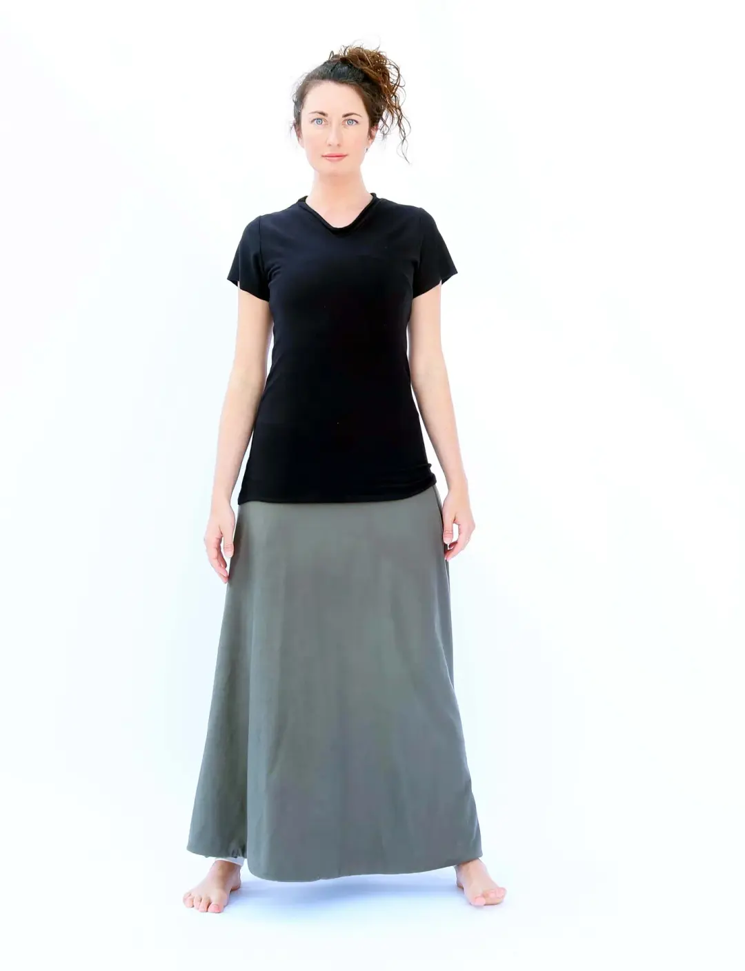 V-Neck Pencil Shirt